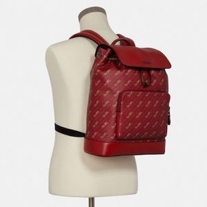 COACH Turner Backpack With Horse And Carriage Dot Print